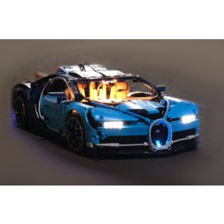 LED-Beleuchtungsset mit Akku für Lego Bugatti Chiron Modelle 42083