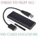 Externe SSD Gehäuse für M2 Sata NGFF 2280 USB...