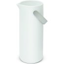 Umbra Savore Keramik Krug mit Metallgriff, Wasserkrug, weiß / nickel ,1L