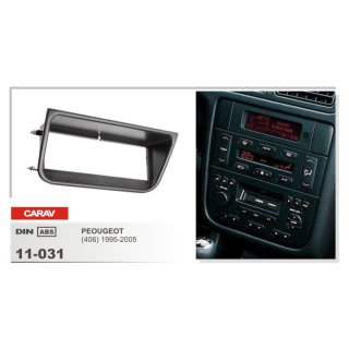 Peugeot 406 1 DIN Radio Einbaurahmen schwarz