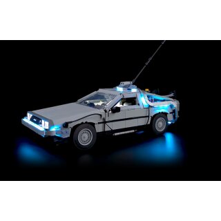 LED-Beleuchtungsset Licht-Set Akku-Box für Lego Zurück in die Zukunft 10300 Zeitmaschine DeLorean