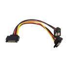 SATA Y-Kabel 2x sata Adapter 20cm s-ata 15pin 90Grad Winkel