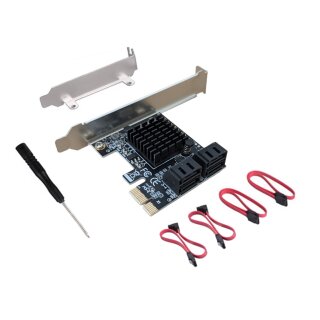 4-Port SATA 3.0 Pci-e x1 Erweiterungskarte karte ssd hdd
