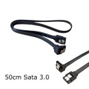 SATA Kabel Schwarz 50cm SATA III 3 6 Gbit/s 0,5m SSD...
