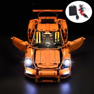 LED-Beleuchtungsset Licht-Set Akku-Box für Lego Porsche 911 GT3 RS 42056 und 20001 Modell