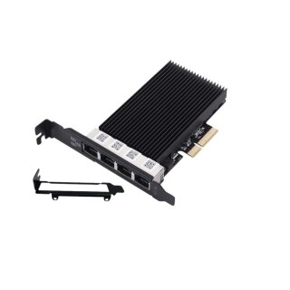4-Port 2,5 Gbit PCIe Netzwerkkarte intel i226-V 2.5G LAN Ethernet Interface 2.5Gbps Quad