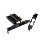 2-Port 2,5 Gbit PCIe Netzwerkkarte intel i226-V 2.5G LAN...