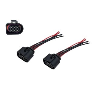 2X Stecker 6-polig für Audi VW 1J0973733 Audi weiblich Kabel 6Pin Steckgehäuse