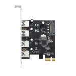 4-Port USB 3.0 Erweiterungskarte 5Gbit/s PCI-E X1...