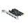 4-Port USB 3.0 Erweiterungskarte 5Gbit/s PCI-E X1 Adapterkarte PCIe