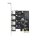4-Port USB 3.0 Erweiterungskarte 5Gbit/s PCI-E X1 Adapterkarte PCIe