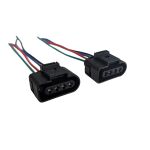 2x 4-polig Stecker für VW Skoda Seat Audi 1J0973724 weiblich Kabel Reparatursatz