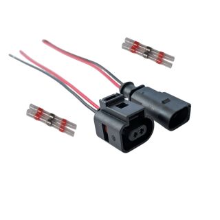 2-polig Buchse Stecker für VW Audi Seat Skoda  1J0973702 1J0973802 Kabel Reparatursatz